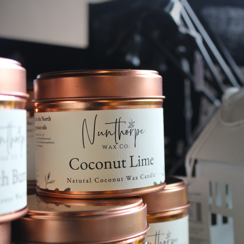 Tinned Candle - Coconut Lime from Nunthorpe Wax Co