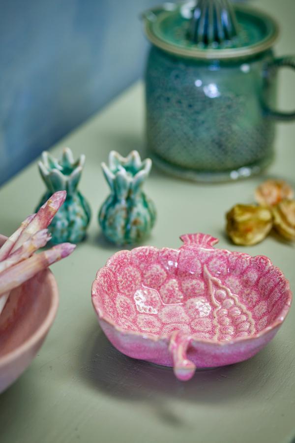 Gideon Bowl, Rose, Stoneware
