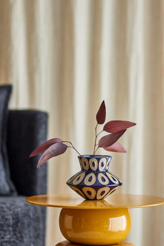 Bashir Vase, Blue, Stoneware