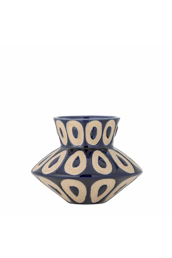 Bashir Vase, Blue, Stoneware