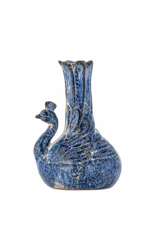 Botanist style Kali Vase, Blue, Stoneware