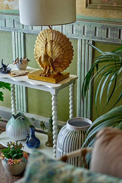Botanist style Kali Vase, Blue, Stoneware