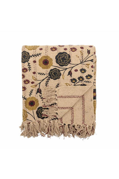 Eydis Throw, Nature, Recycled Cotton L160xW130 cm