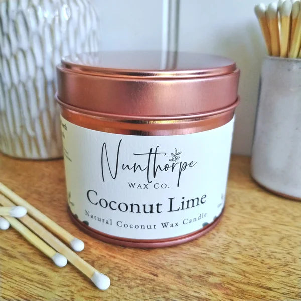 Tinned Candle - Coconut Lime from Nunthorpe Wax Co
